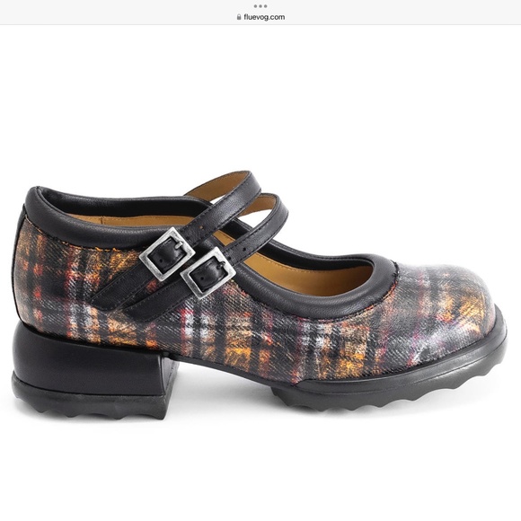 NIB Fluevog Unity Aimee plaid mary-janes size 9 - Picture 12 of 16